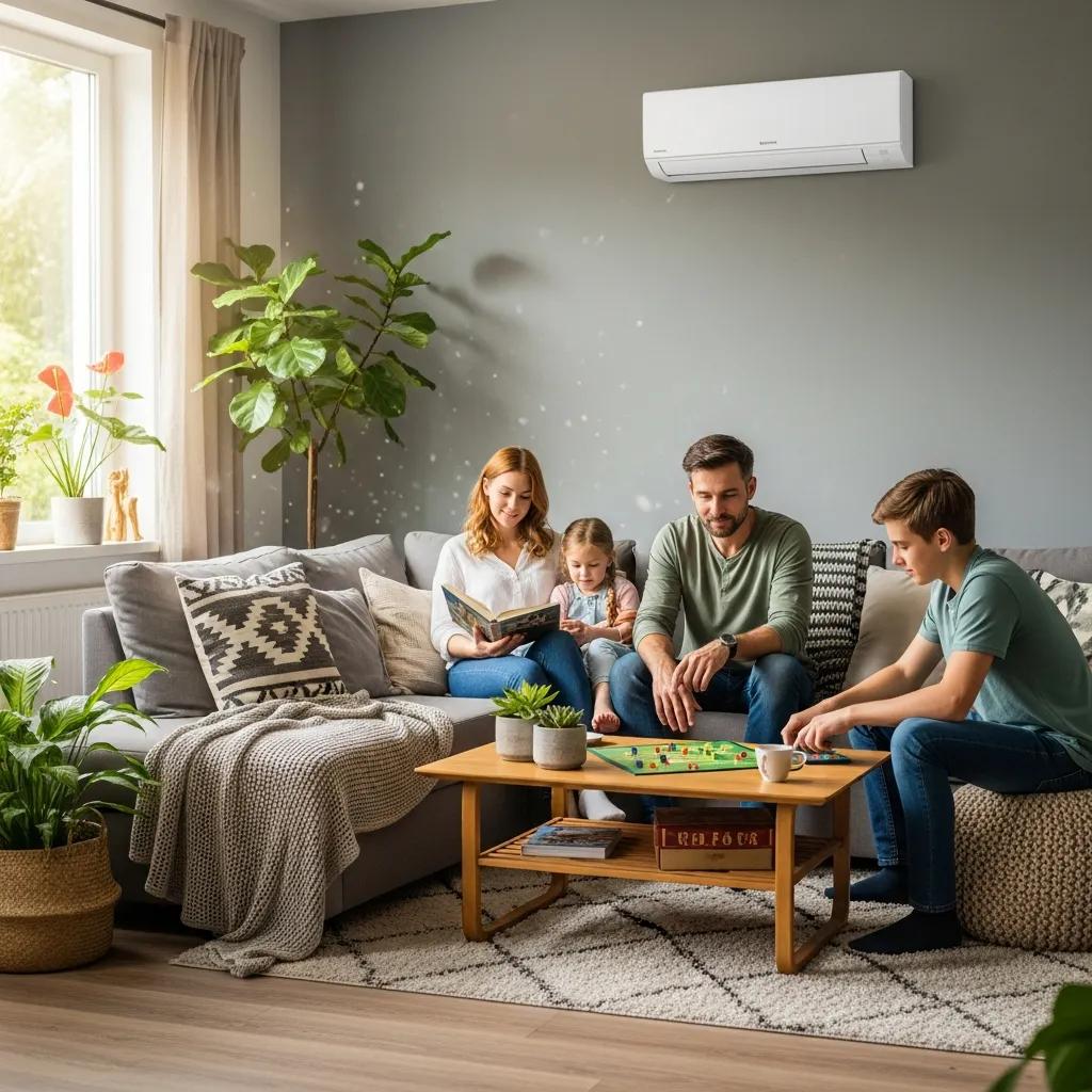Seasonal AC Tune-Up Checklist for Optimal Cooling 2 Family enjoying comfortable indoor air after AC maintenance